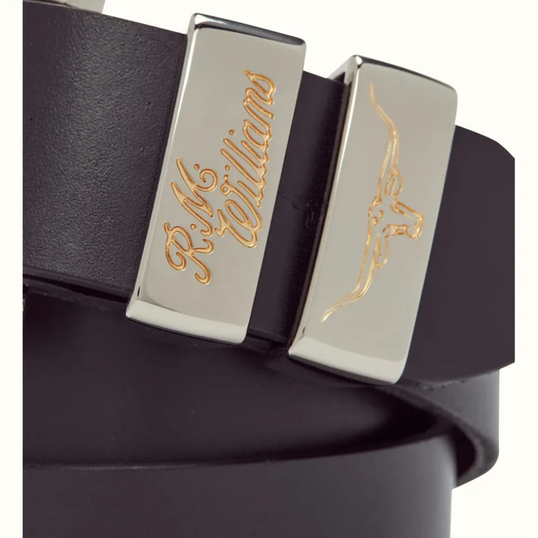 R.M. Williams 1 1/2" Jerrawa Belt Black Sale