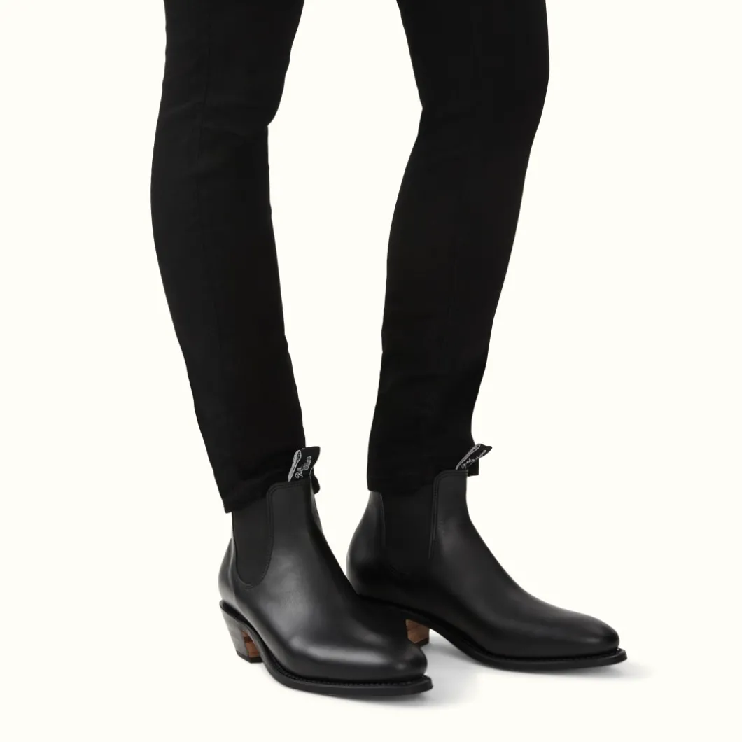 R.M. Williams Adelaide Cuban Heel Boot Black Shop