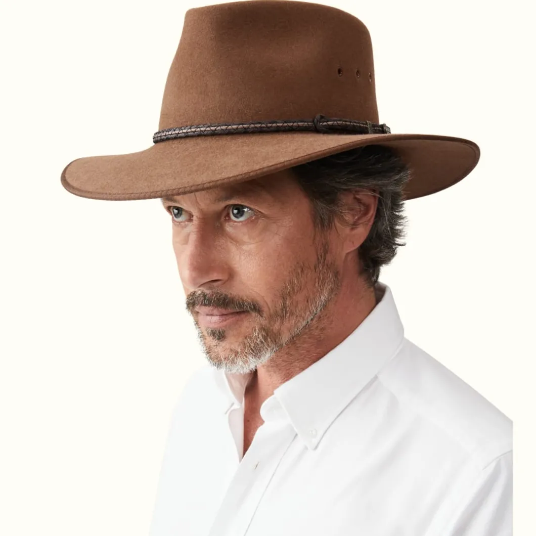 R.M. Williams Akubra Cattleman Hat Fawn Outlet