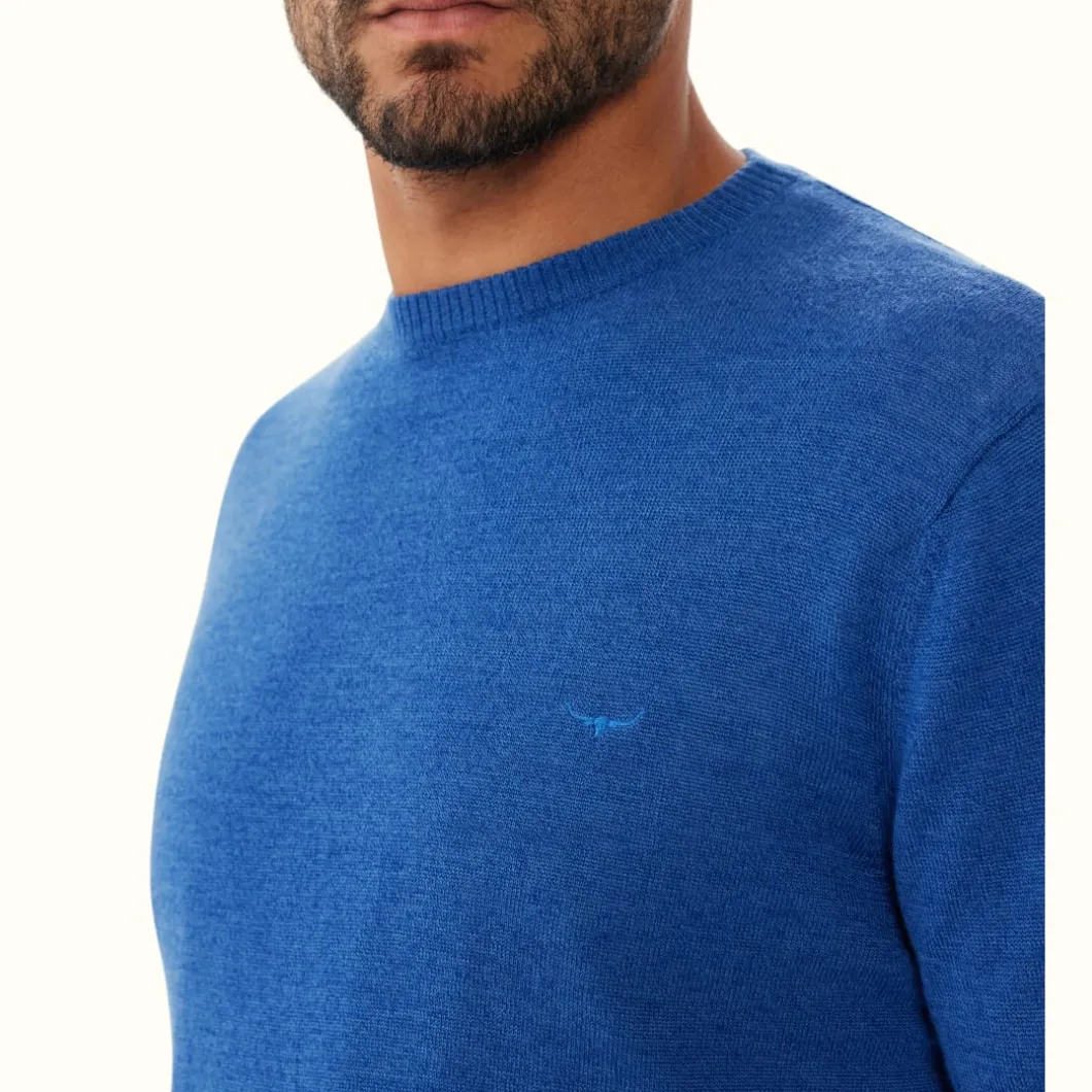 R.M. Williams Bellfield Sweater Bright Blue Shop