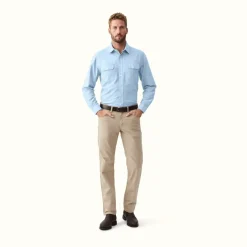 R.M. Williams Bourke Shirt Light Blue Best