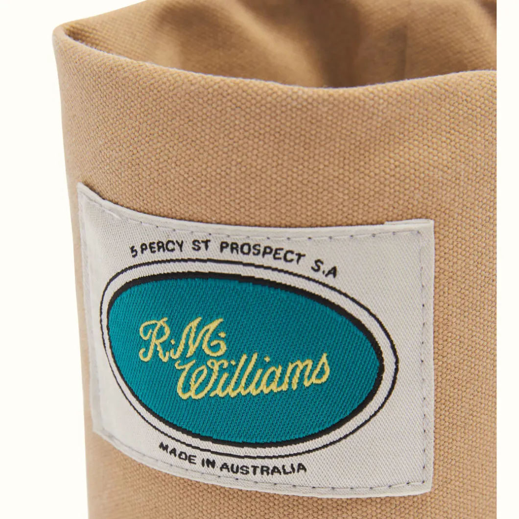 R.M. Williams Canvas Stubby Holder Beige Shop
