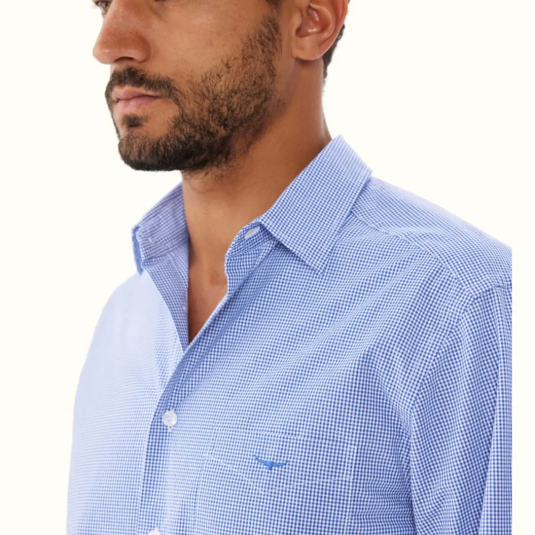 R.M. Williams Coalcliff Shirt Blue Flash Sale