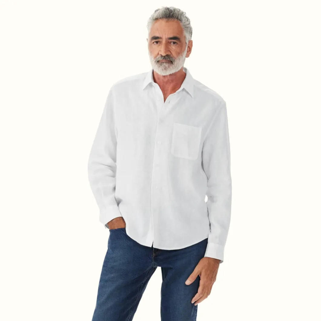 R.M. Williams Coalcliff Shirt White Discount