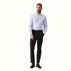 R.M. Williams Collins Shirt Pale Blue/White Cheap