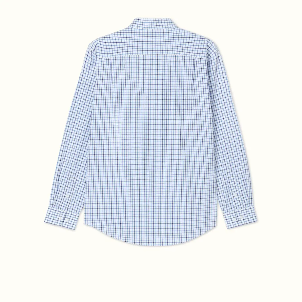 R.M. Williams Collins Shirt Pale Blue/White Cheap