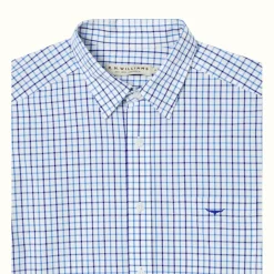 R.M. Williams Collins Shirt Pale Blue/White Cheap