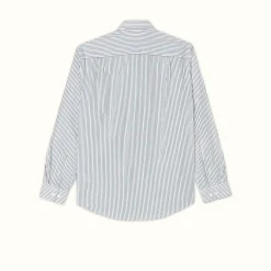R.M. Williams Collins Shirt White/Navy Discount
