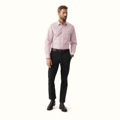 R.M. Williams Collins Shirt Burgundy White Hot