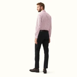R.M. Williams Collins Shirt Burgundy White Hot