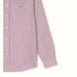 R.M. Williams Collins Shirt Burgundy White Hot