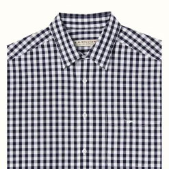 R.M. Williams Collins Shirt Navy White Navy/White Online
