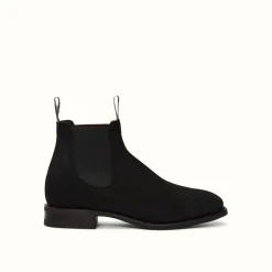 R.M. Williams Comfort Craftsman Suede Boot Black Hot