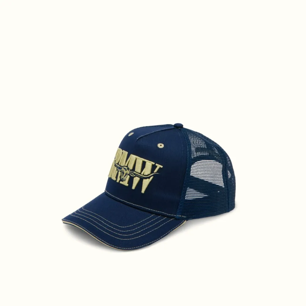 R.M. Williams Cremorne Cap Navy Brindle Best