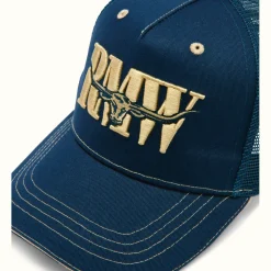 R.M. Williams Cremorne Cap Navy Brindle Best