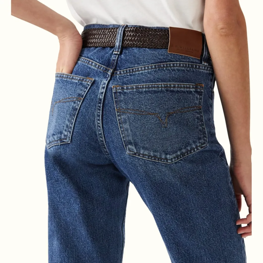 R.M. Williams Darley Jean Indigo Rinse Wash Flash Sale