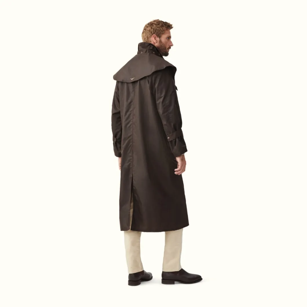 R.M. Williams Droughtbreaker Coat Brown Flash Sale