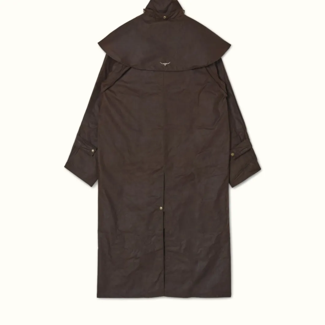 R.M. Williams Droughtbreaker Coat Brown Flash Sale