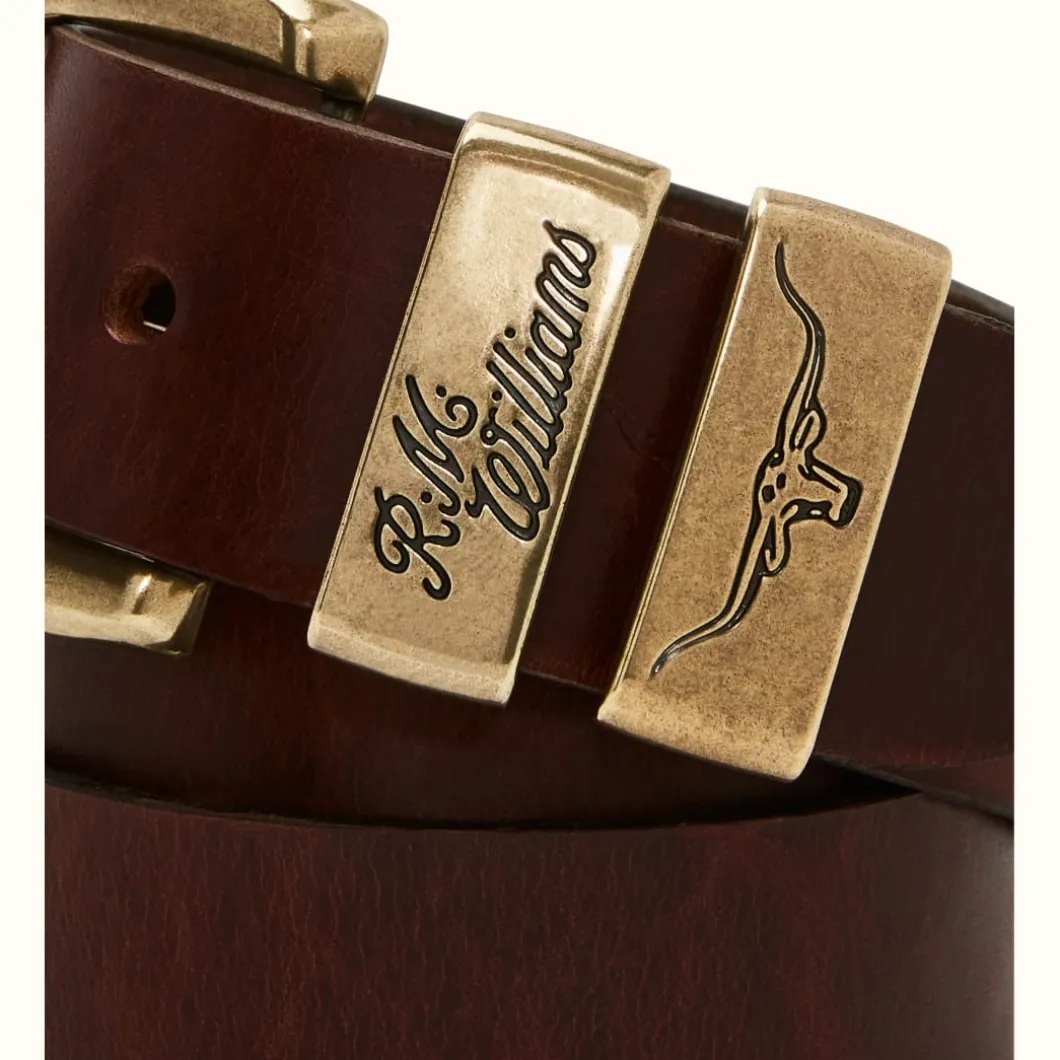 R.M. Williams Drover Belt Mid Brown Fashion