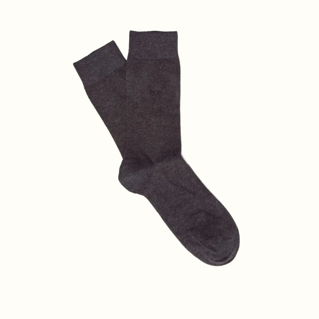 R.M. Williams Fine Gauge Cotton Sock Dark Grey Online
