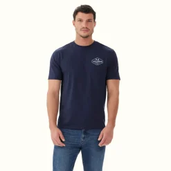 R.M. Williams Gladstone T-Shirt Dark Navy Flash Sale