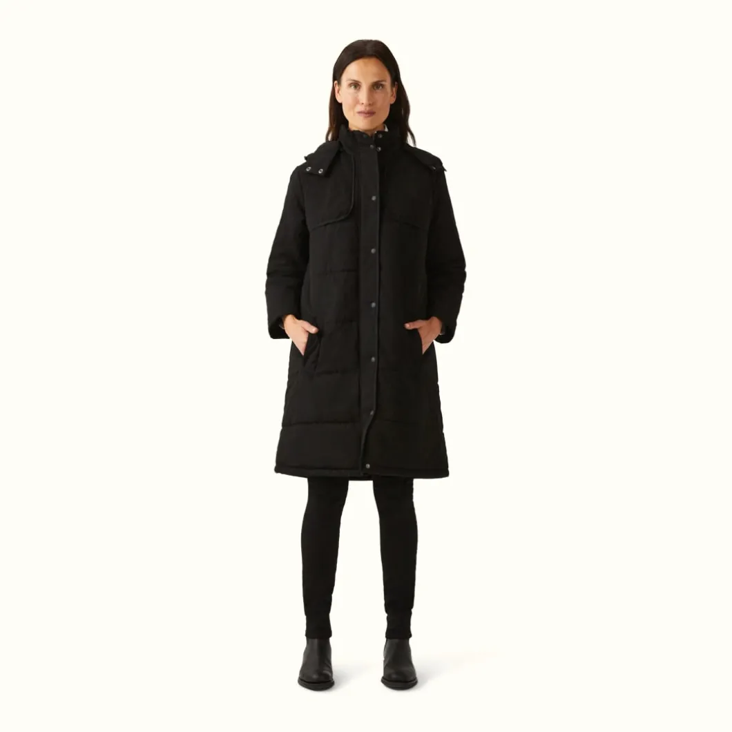 R.M. Williams Gower Puffer Coat Black New