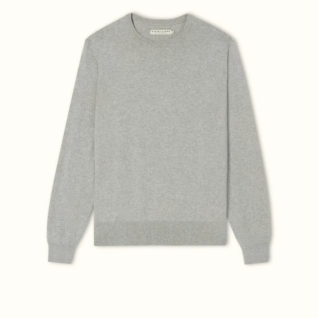 R.M. Williams Howe Sweater Grey Marle Clearance