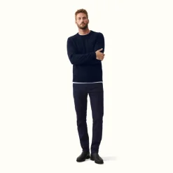 R.M. Williams Howe Sweater Navy Clearance