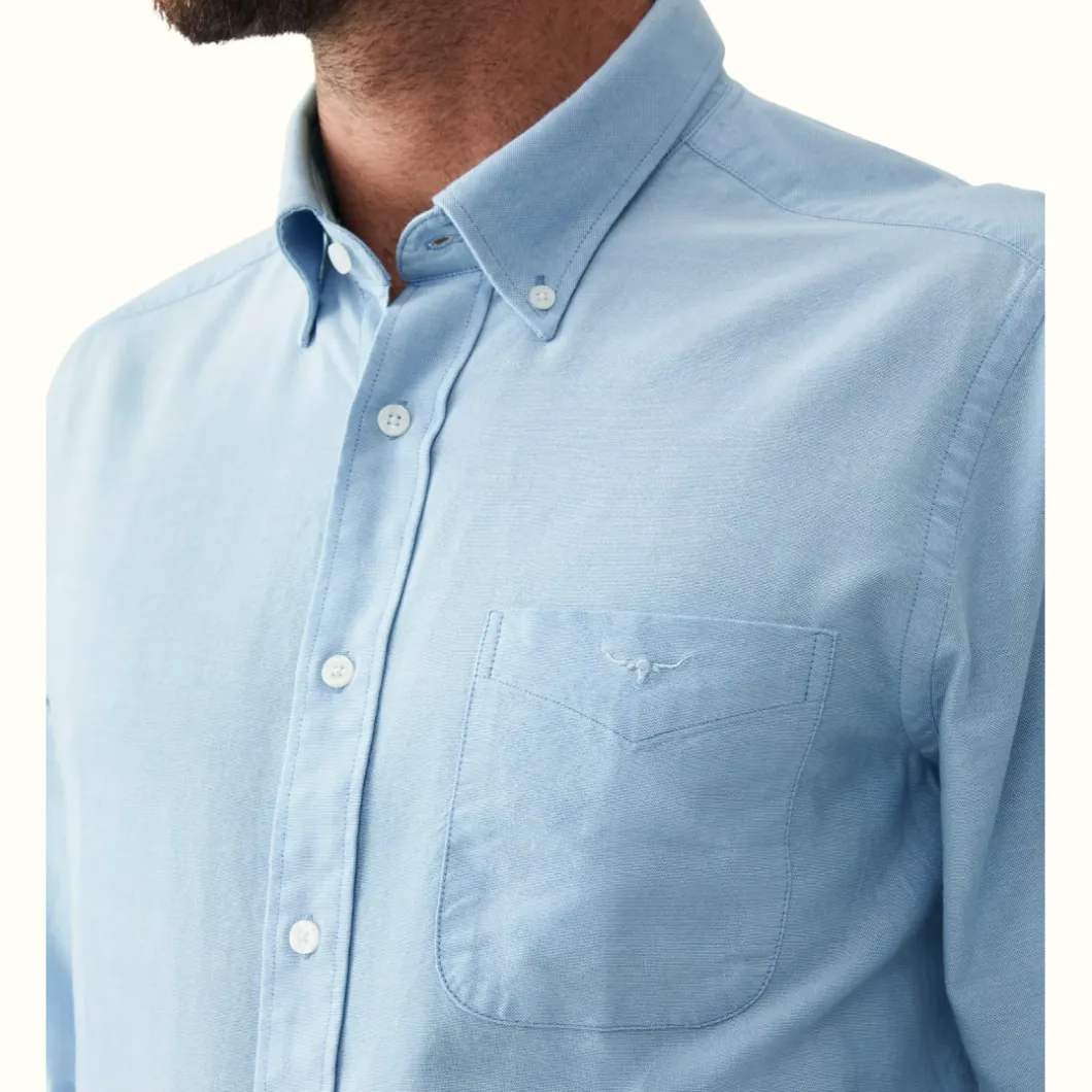 R.M. Williams Jervis Button Down Shirt Light Blue Discount