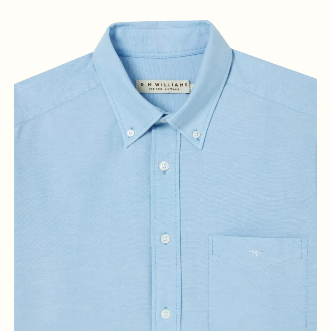 R.M. Williams Jervis Button Down Shirt Light Blue Discount