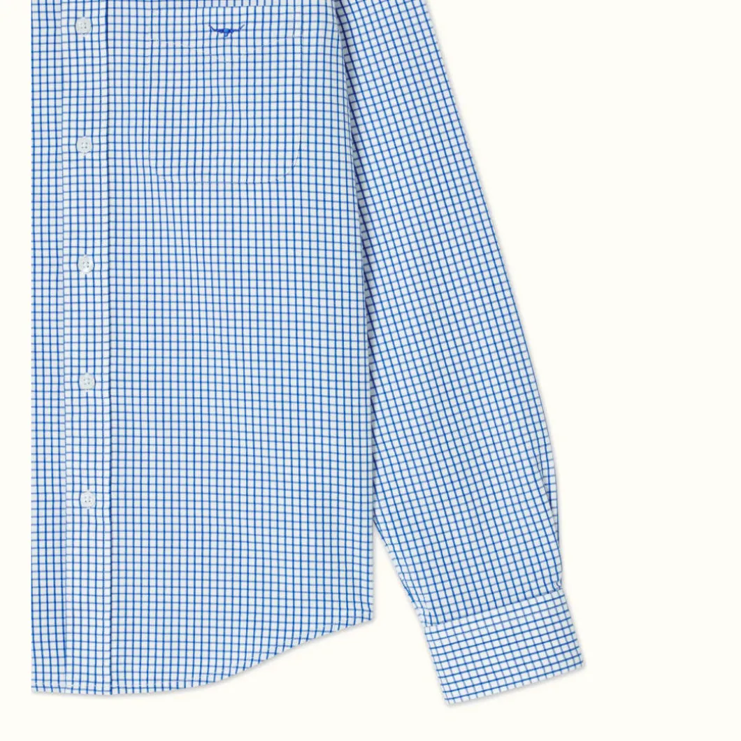 R.M. Williams Jervis Shirt White Blue Fashion