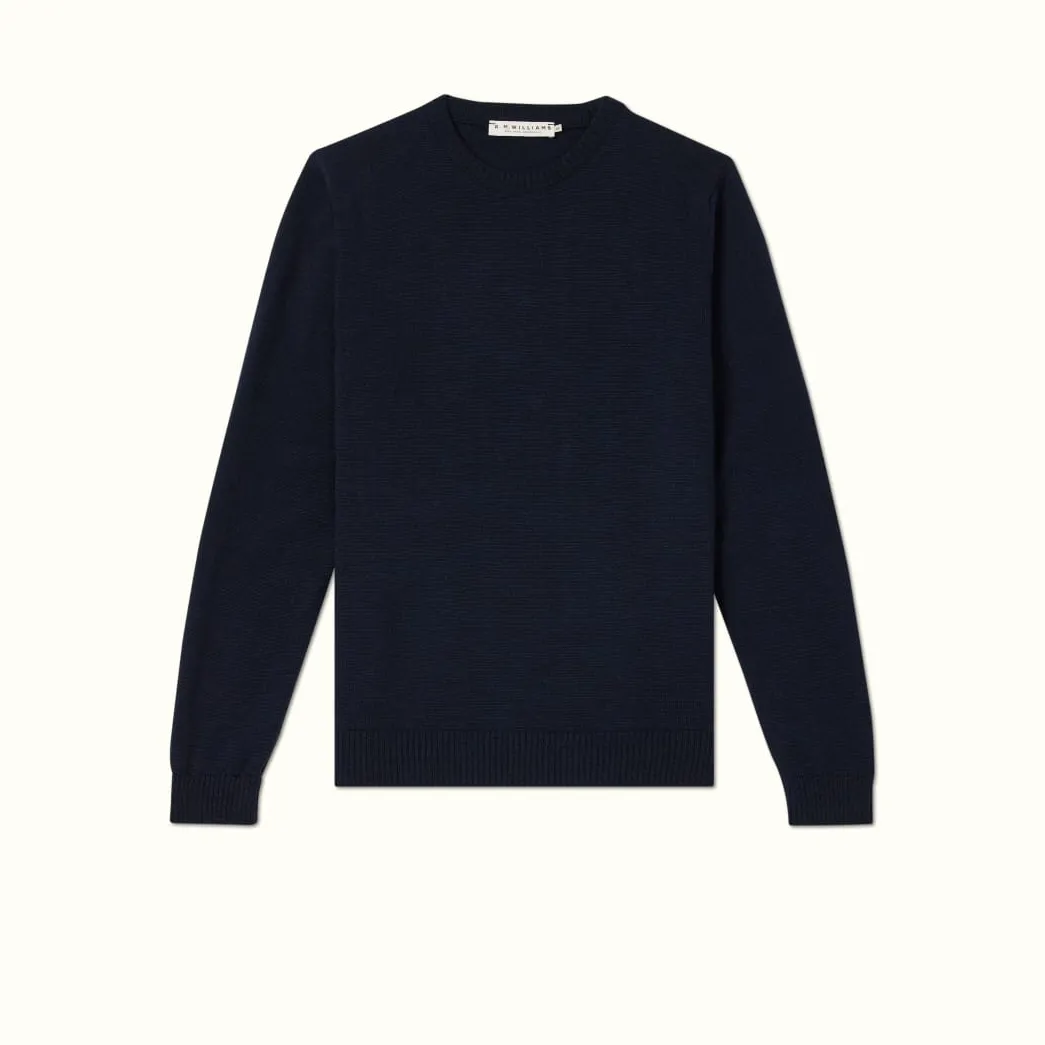 R.M. Williams Keith Sweater Navy Discount
