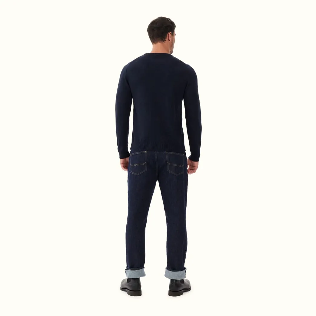 R.M. Williams Keith Sweater Navy Discount
