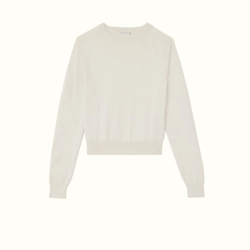 R.M. Williams Kilda Crew Sweater Cream Discount