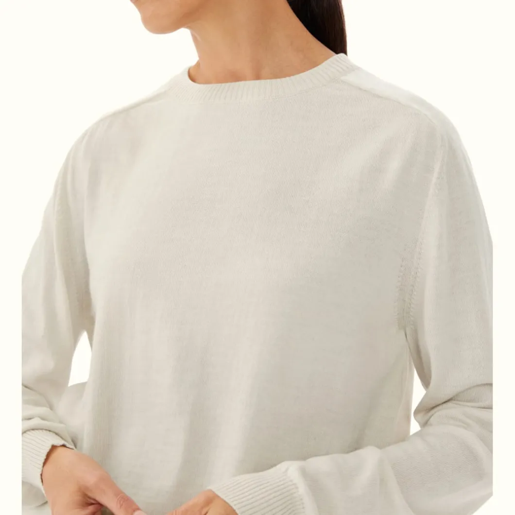 R.M. Williams Kilda Crew Sweater Cream Discount