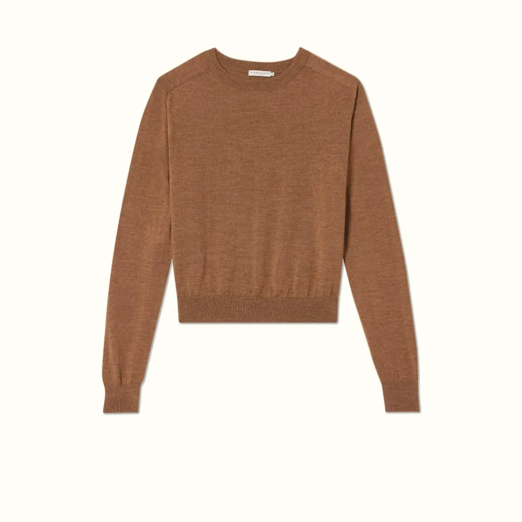 R.M. Williams Kilda Crew Sweater Caramel Fashion