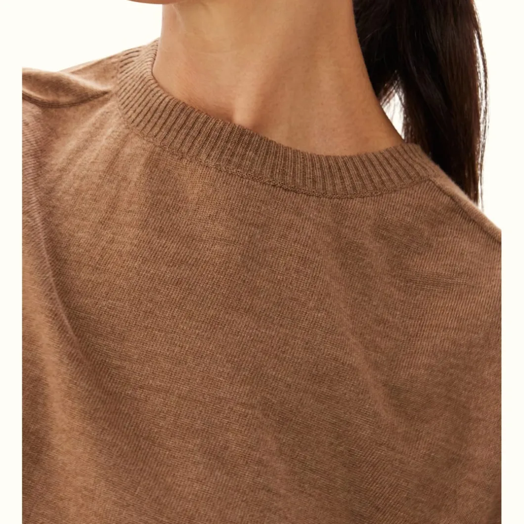 R.M. Williams Kilda Crew Sweater Caramel Fashion