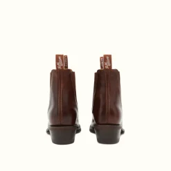 R.M. Williams Lady Yearling Rubber Sole Boot Mid Brown Cheap