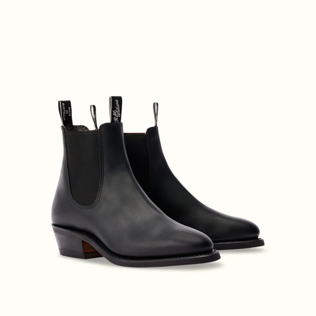 R.M. Williams Lady Yearling Rubber Sole Boot Black Hot