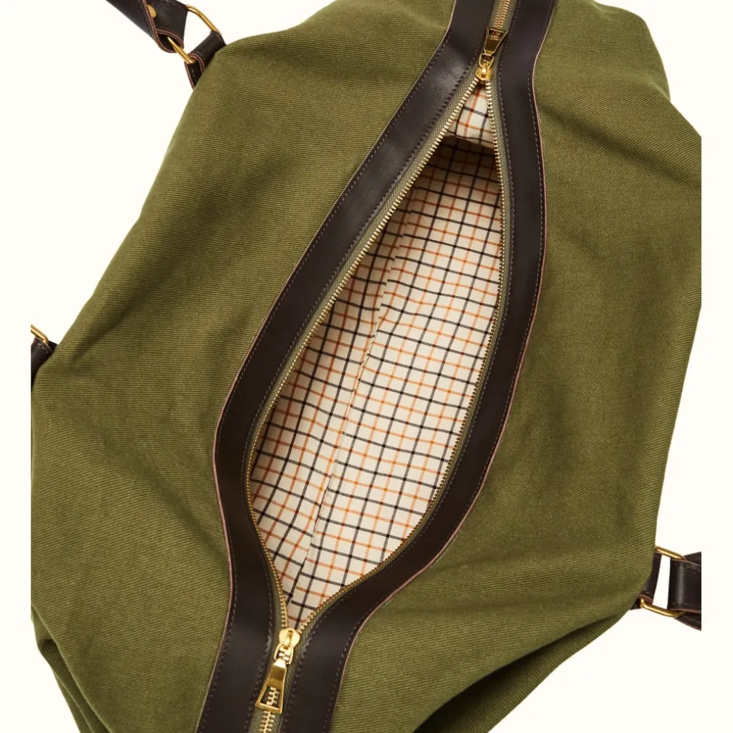 R.M. Williams Lindfield Duffle Bag Khaki/Brown Best Sale