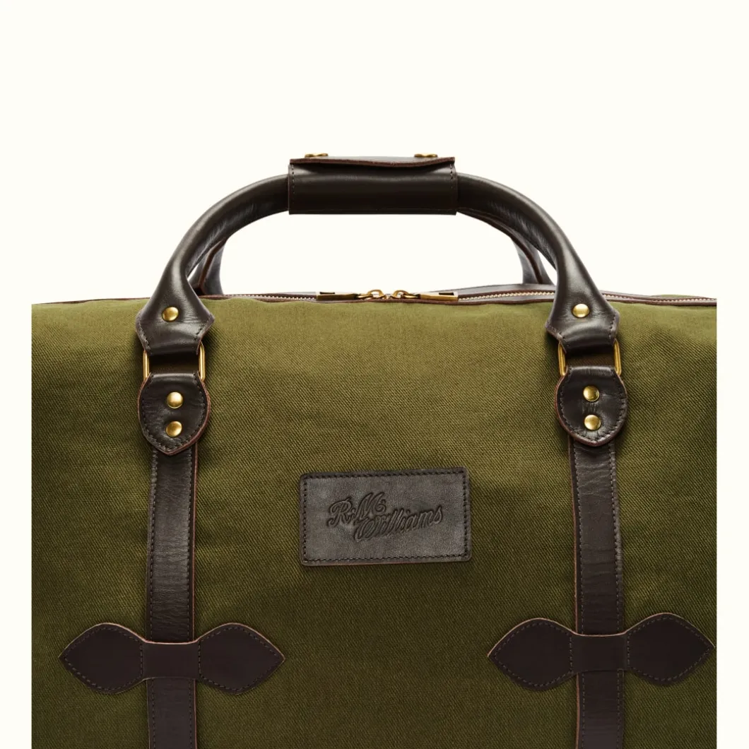 R.M. Williams Lindfield Duffle Bag Khaki/Brown Best Sale