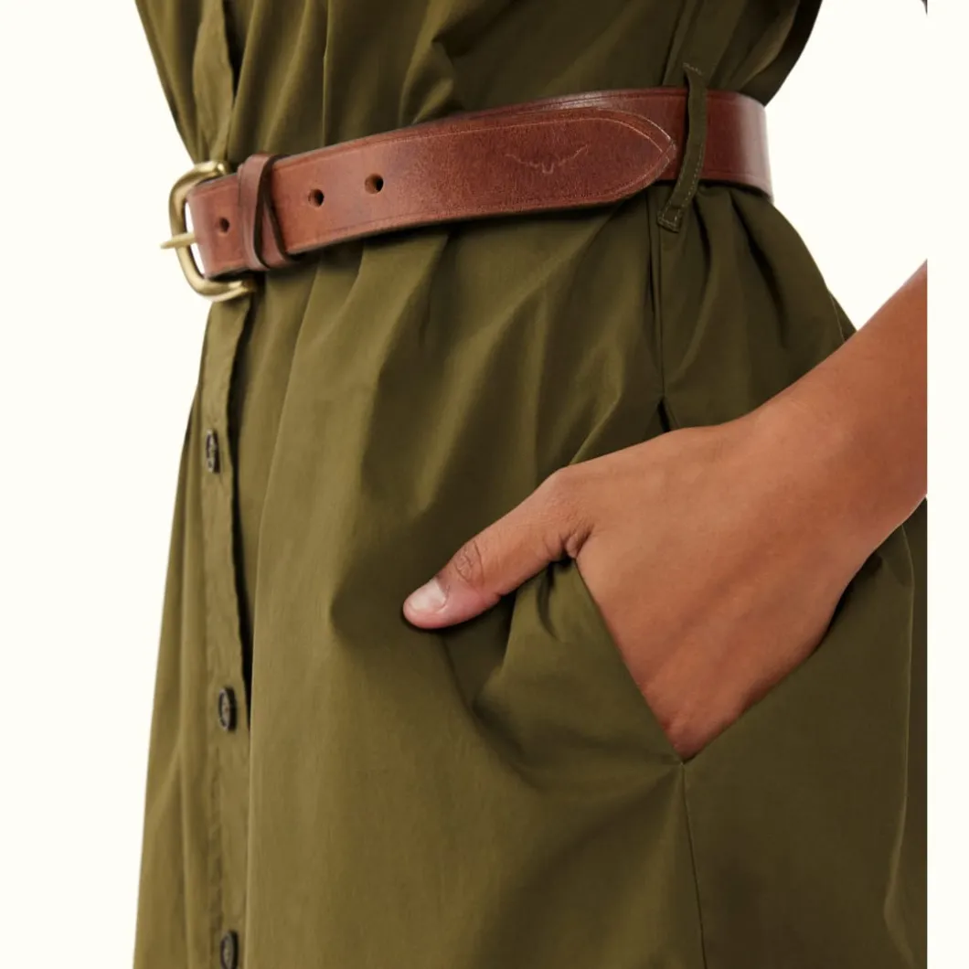 R.M. Williams Malanda Shirt Dress Dark Green Store