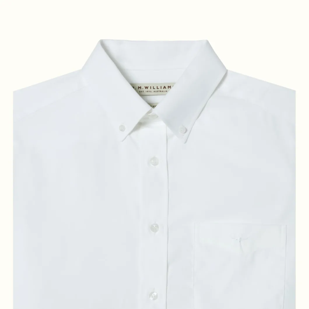 R.M. Williams Milton Shirt White Cheap