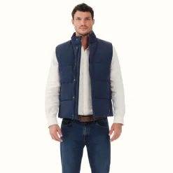 R.M. Williams Paddington Vest Navy Fashion