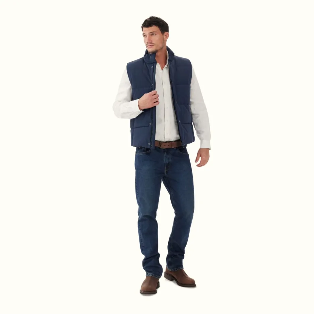 R.M. Williams Paddington Vest Navy Fashion