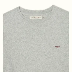 R.M. Williams Parson T-Shirt Grey Marle/Chestnut Outlet