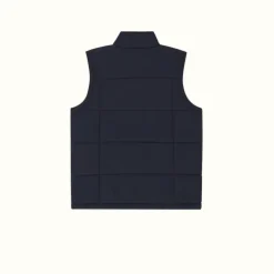 R.M. Williams Patterson Creek Vest Navy Burgundy Best Sale