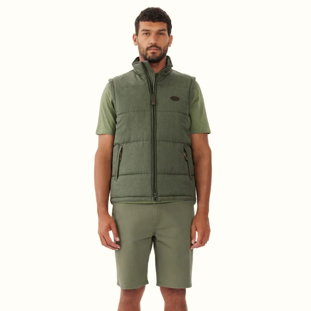 R.M. Williams Patterson Creek Vest Green Marle Shop
