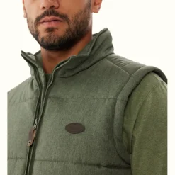 R.M. Williams Patterson Creek Vest Green Marle Shop