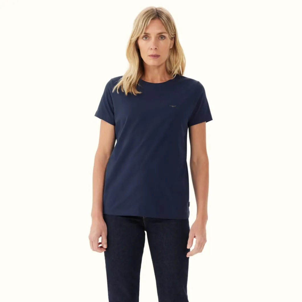R.M. Williams Piccadilly T-Shirt Dark Navy Cheap